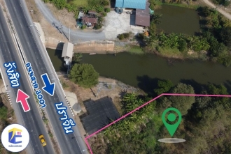 TEL3018, ที่ดินองครักษ์ เนื้อที่ 1 ไร่ 192.7 ตร.ว. อ.องครักษ์ ด้านหลังติดคลองกว้าง 60 เมตร ด้านหน้ากว้าง 64 เมตรติดถนนใหญ่ 4 เลน สาย 3001