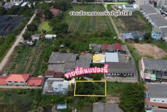 TET3030, ขายที่ดินหนองแขม เป็นที่ดินเปล่า เนื้อที่ 90 ตร.ว เลียบคลองภาษีเจริญฝั่งใต้