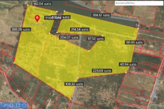 ขายที่ดินจังหวัดประจวบคีรีขันธ์ เนื้อที่ 102-1-65 ไร่ อยู่บนถนนทางหลวงชลบท 12020