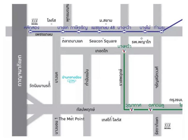 แผนที่ขายบ้านกลางเมือง กัลปพฤกษ์
