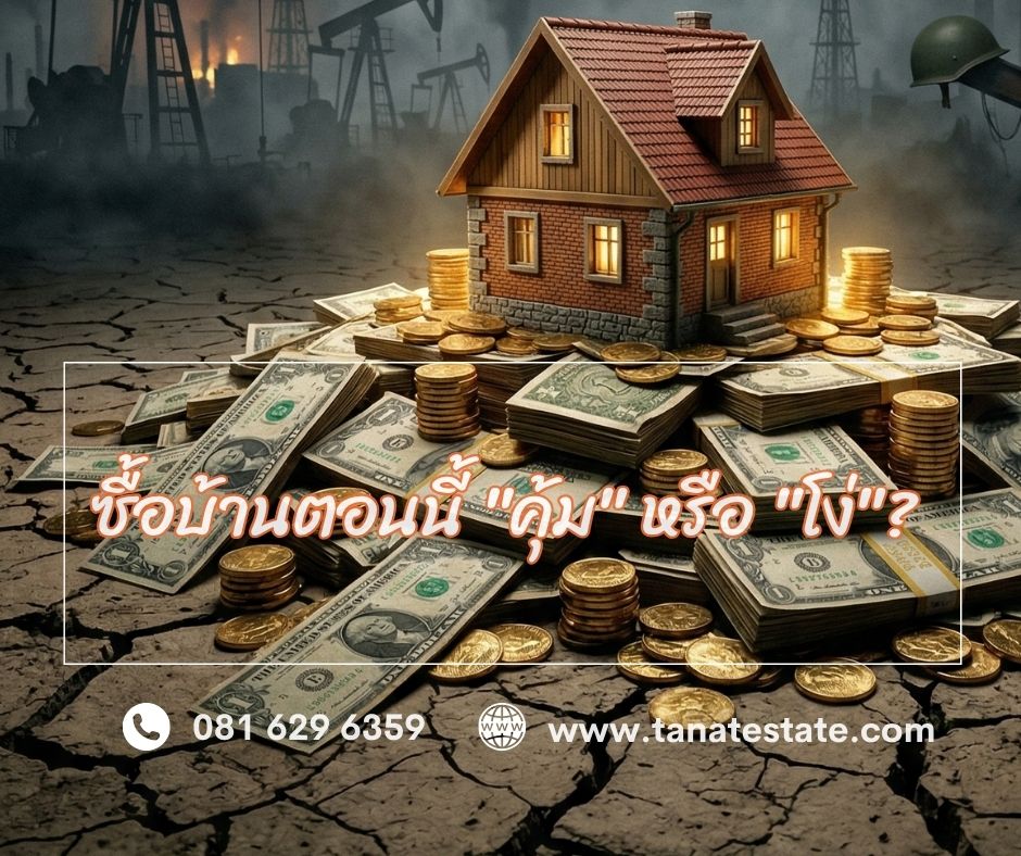 ซื้อบ้านตอนนี้ "คุ้ม" หรือ "โง่"?  ท่ามกลางศึกน้ำมันและสงคราม นี่คือสิ่งที่คุณต้องรู้ถ้าไม่อยาก "เสียใจภายหลัง"