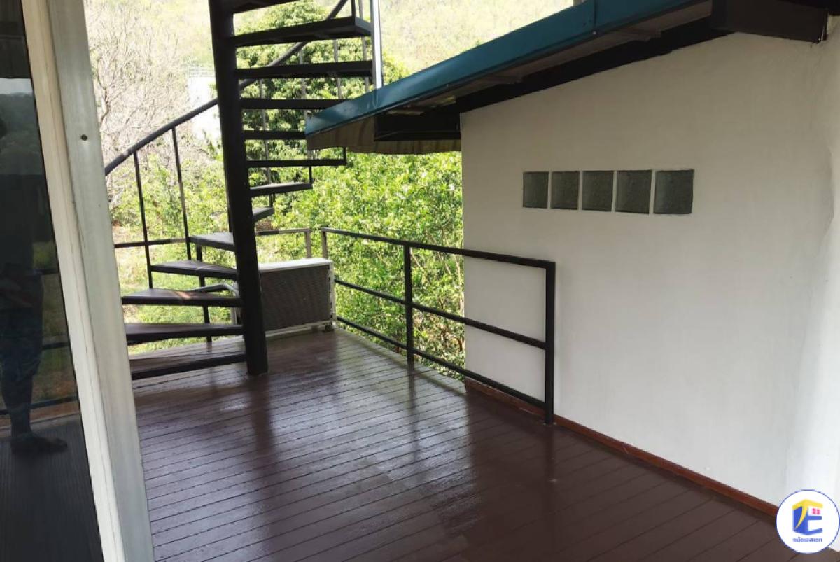 บ้านพักตากอากาศริมน้ำ พร้อมที่ดินสวนเกษตรเกือบ 8 ไร่ โอบล้อมด้วยวิวเขาช่องสะเดา กาญจนบุรี